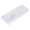 Elita DIMPLE Umywalka 120 LEWA (60+60) ścienna MARMUR WHITE MATT 168868 / RE041201025290